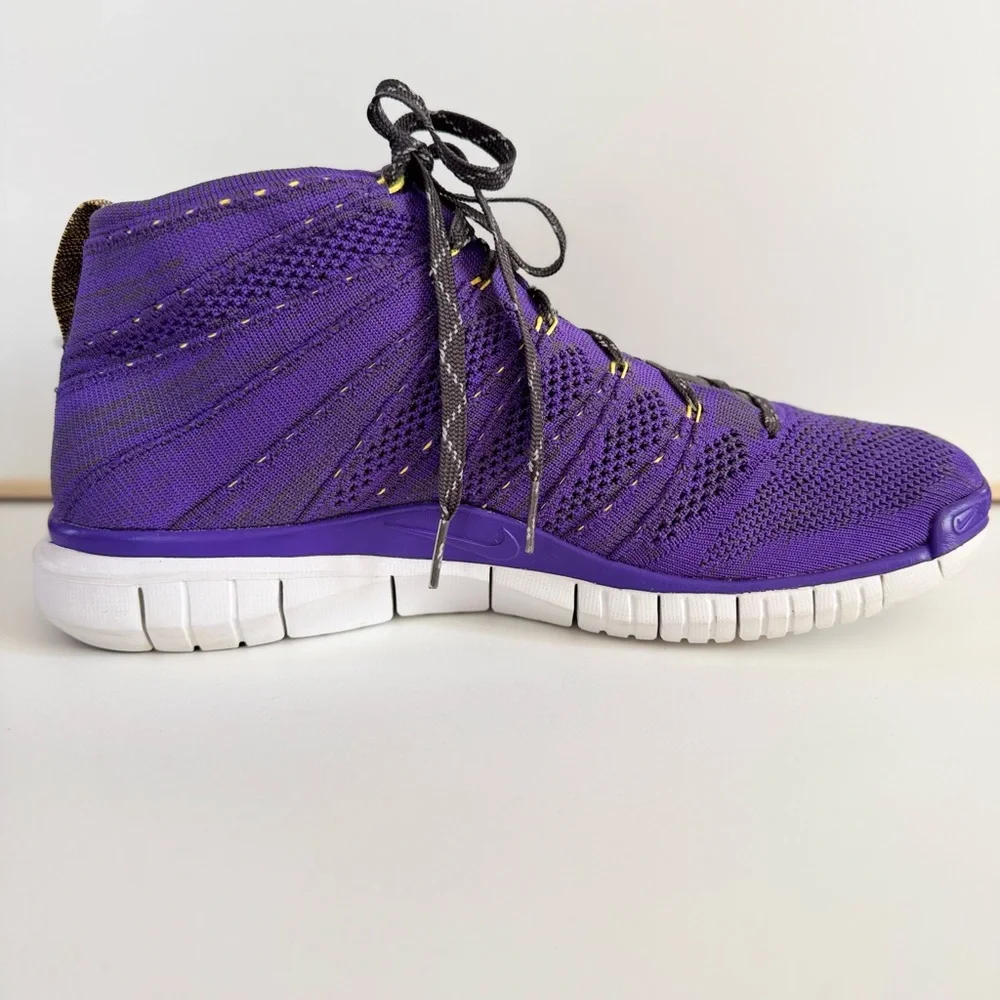 NIKE Free Flyknit Rare Chukka Hyper Grape Purple Colorway Sneakers Men’s Size 9